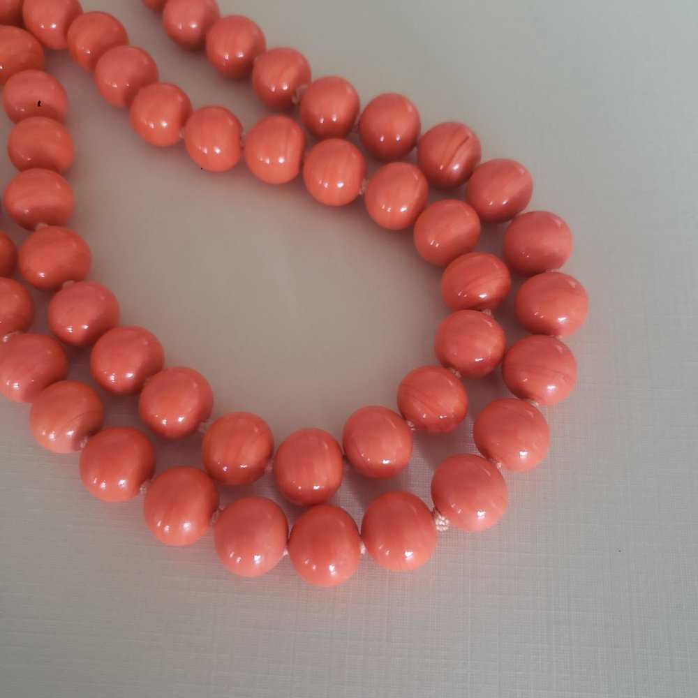 Coral Orange Necklace - Picture 2 of 9